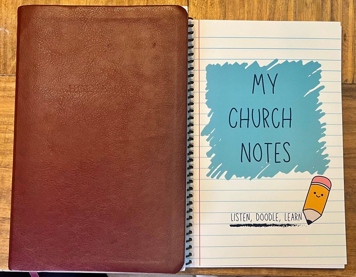 My Church Notes | Kids’ Sermon Notes Notebook | Children’s Church Journal